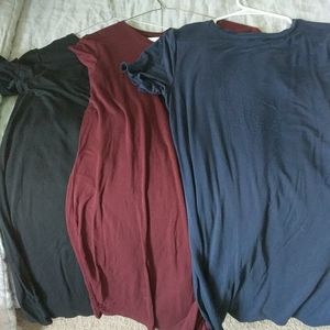 Bundle of three t-shirt dresses